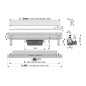 Alcadrain Douchegoten - Système de drainage Spa 1050 mm, pour installation dans le mur, acier inoxydable brillant APZ5-EDEN-1050