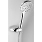 Aqualine Douches - Ensemble de douche 100, 2 jets, support rotatif, chrome 11454
