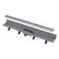 Alcadrain Douchegoten - Caniveau de douche Wall 850 mm, avec collier de fixation au mur, inox mat APZ30-850M