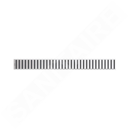 Alcadrain Grilles - Caillebotis pour bac linéaire 300 mm, acier inoxydable brillant LINE-300L