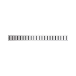 Alcadrain Grilles - Caillebotis pour auge linéaire 300 mm, en acier inoxydable mat PURE-300M