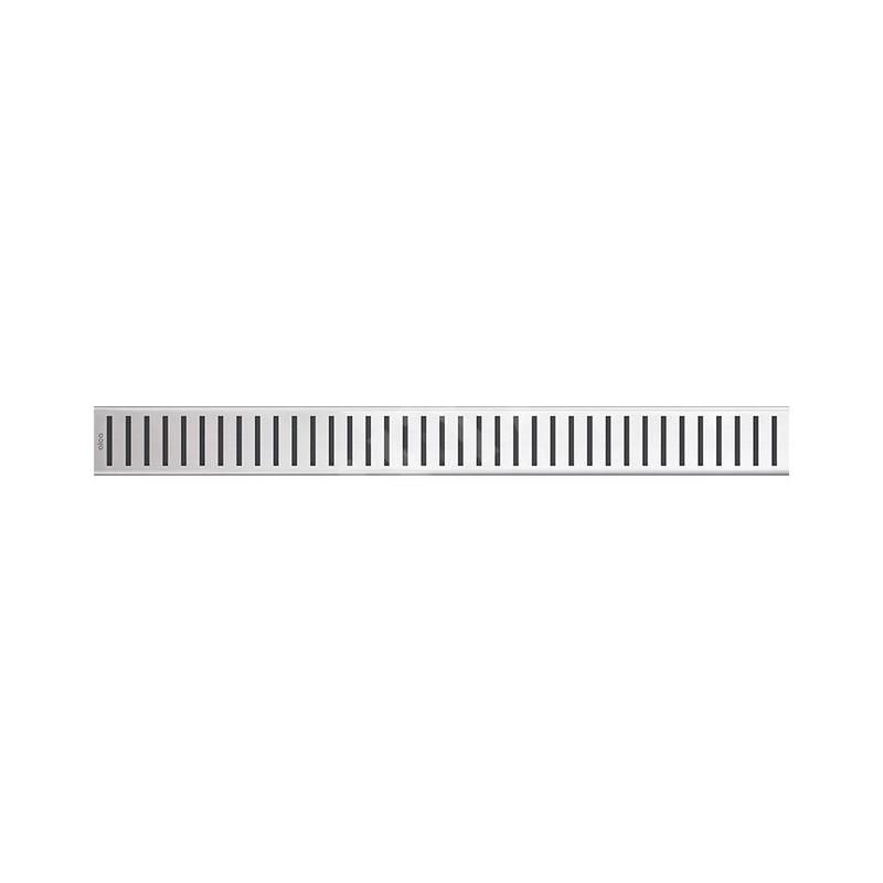 Alcadrain Grilles - Caillebotis pour auge linéaire 300 mm, en acier inoxydable mat PURE-300M