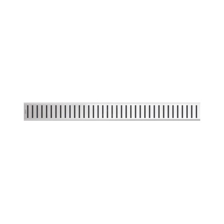 Alcadrain Grilles - Caillebotis pour bac linéaire 300 mm, acier inoxydable brillant PURE-300L