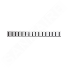 Alcadrain Grilles - Caillebotis pour auge linéaire 550 mm, en acier inoxydable mat PURE-550M