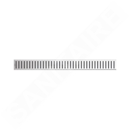 Alcadrain Grilles - Caillebotis pour auge linéaire 550 mm, en acier inoxydable mat PURE-550M