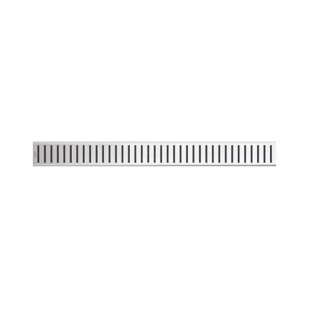 Alcadrain Grilles - Caillebotis pour auge linéaire 650 mm, en acier inoxydable mat PURE-650M