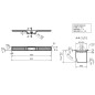 I-Drain Linear 72 - Caniveau de douche en inox, longueur 800 mm, avec étanchéité ID5M08001X1