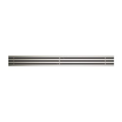 Alcadrain Grilles - Caillebotis pour auge linéaire 650 mm, en acier inoxydable mat GAP-650M