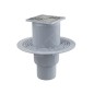 Alcadrain Douchegoten - Siphon de sol 105x105 mm, diamètre 50/75 mm, arrêt des odeurs d'eau, acier inoxydable/plastique APV2311