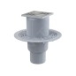 Alcadrain Douchegoten - Siphon de sol 105x105 mm, diamètre 50/75 mm, bouchon anti-odeur combiné SMART, acier