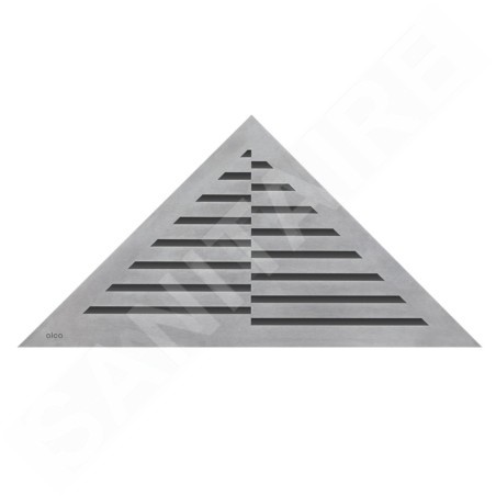 Alcadrain Grilles - Caillebotis pour bac de sol d'angle, mat en acier inoxydable TIME
