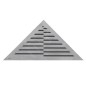 Alcadrain Grilles - Caillebotis pour bac de sol d'angle, mat en acier inoxydable TIME