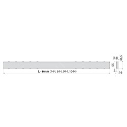 Alcadrain Grilles - Grille pour pavage 750 mm TILE-750
