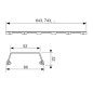 Tece TECEdrainline - Grill pour caniveau de douche 800 mm, inox poli 600882