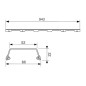 Tece TECEdrainline - Grille pour caniveau de douche 1000 mm, inox brossé 601083