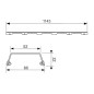 Tece TECEdrainline - Grille pour caniveau de douche 1200 mm, inox brossé 601283