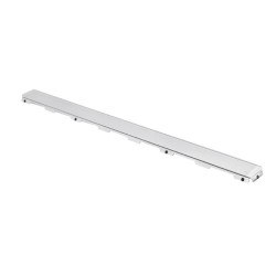 Tece TECEdrainline - Grille pour caniveau de douche 1200 mm, verre/blanc 601291