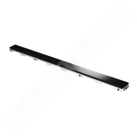 Tece TECEdrainline - Grille pour caniveau de douche 1200 mm, verre/noir 601292