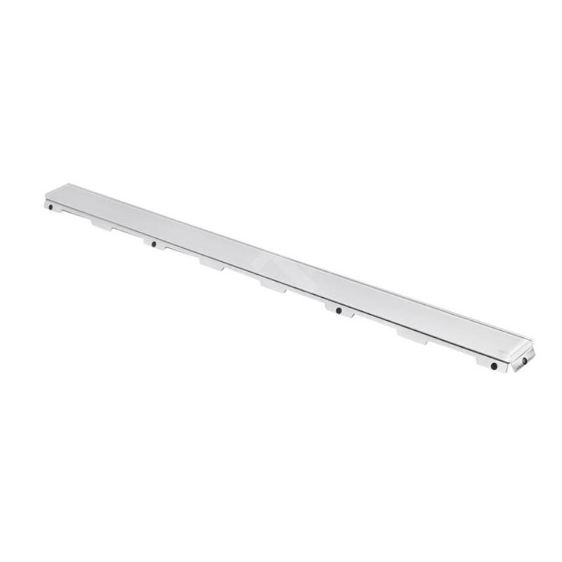 Tece TECEdrainline - Grille pour caniveau de douche 1500 mm, verre/blanc 601591