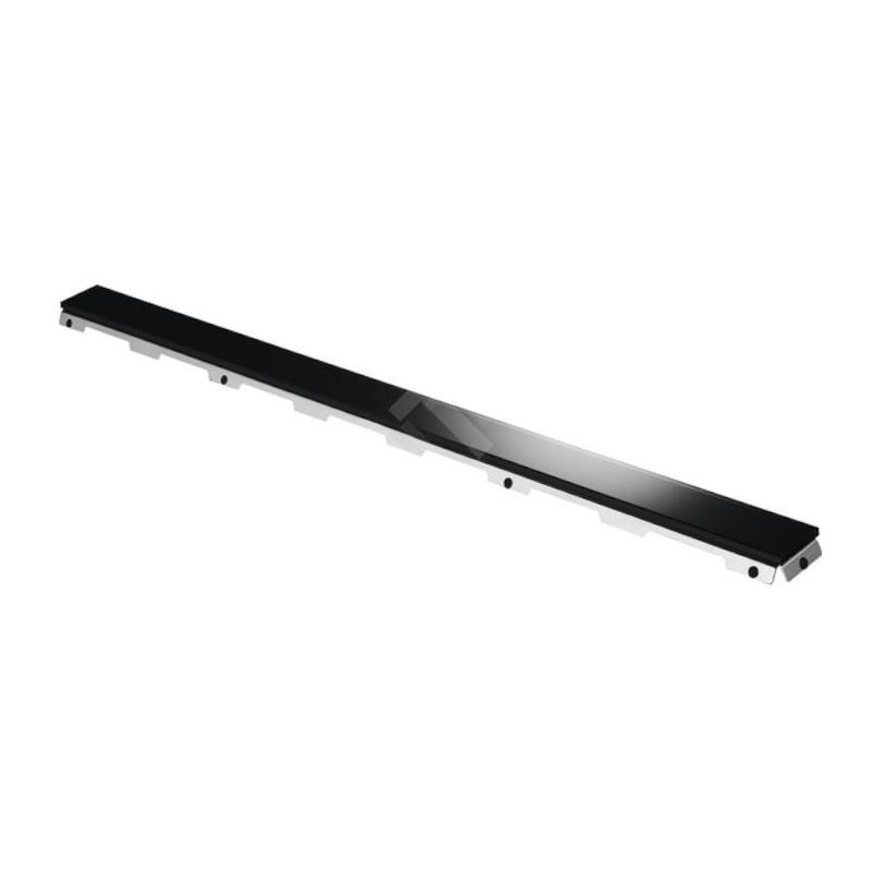 Tece TECEdrainline - Grille pour caniveau de douche 1500 mm, verre/noir 601592