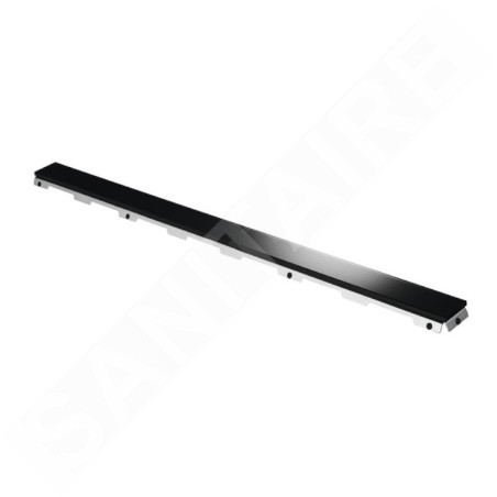 Tece TECEdrainline - Grille pour caniveau de douche 1500 mm, verre/noir 601592