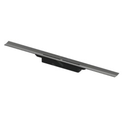 Tece TECEdrainprofile - Caniveau de douche 800 mm, chrome noir brillant 670811