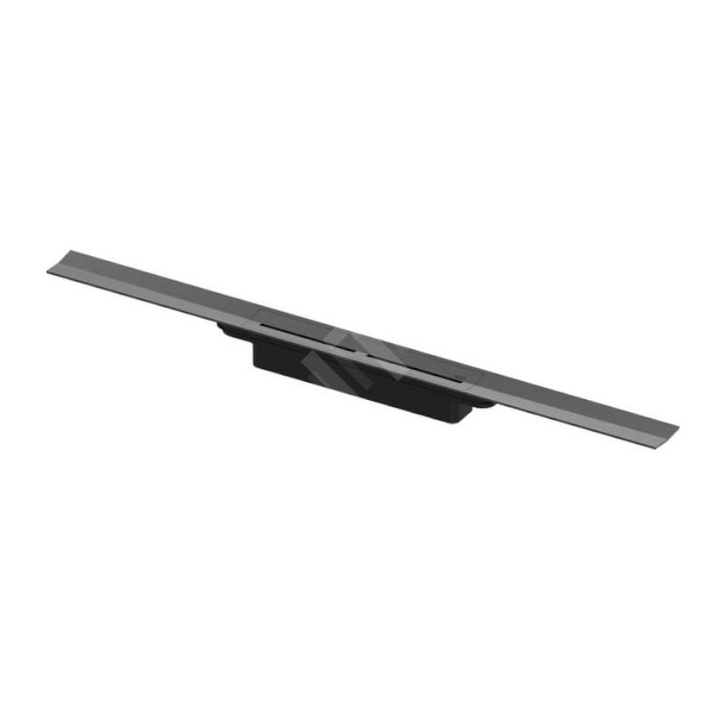 Tece TECEdrainprofile - Caniveau de douche 900 mm, chrome noir brossé 670901