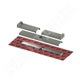 Tece TECEdrailine-Evo - Caniveau de douche Evo 700 mm, avec bride, couvercle de protection, acier inoxydable 600702