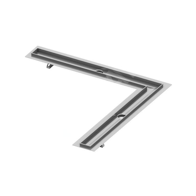 Tece TECEdrainline - Caniveau de douche d´angle, 900 mm, acier inoxydable 610900