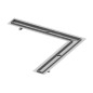 Tece TECEdrainline - Caniveau de douche d´angle, 900 mm, acier inoxydable 610900