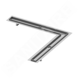 Tece TECEdrainline - Caniveau de douche d´angle, 1000 mm, acier inoxydable 611000