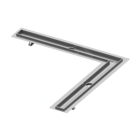 Tece TECEdrainline - Caniveau de douche d'angle, 1200 mm, avec bande d'étanchéité, acier inoxydable 611200