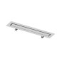Tece TECEdrainline - Caniveau de douche 1000 mm, pour coller des carreaux, avec couvercle, acier inoxydable 651000