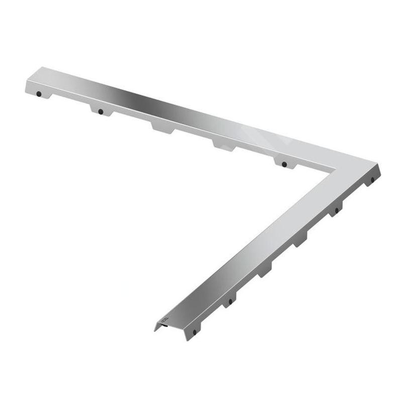 Tece TECEdrainline - Grille pour caniveau à douche d'angle 1200 mm, acier inoxydable poli 611282