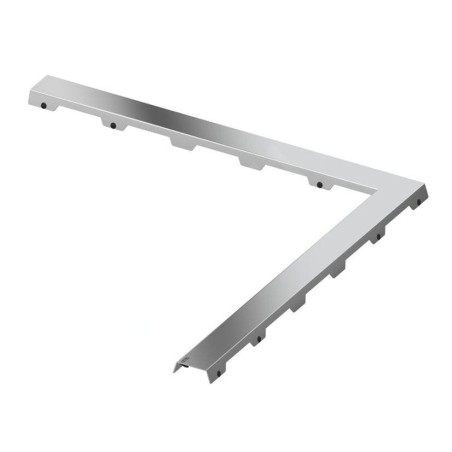 Tece TECEdrainline - Grille pour caniveau à douche d'angle 1200 mm, acier inoxydable poli 611282