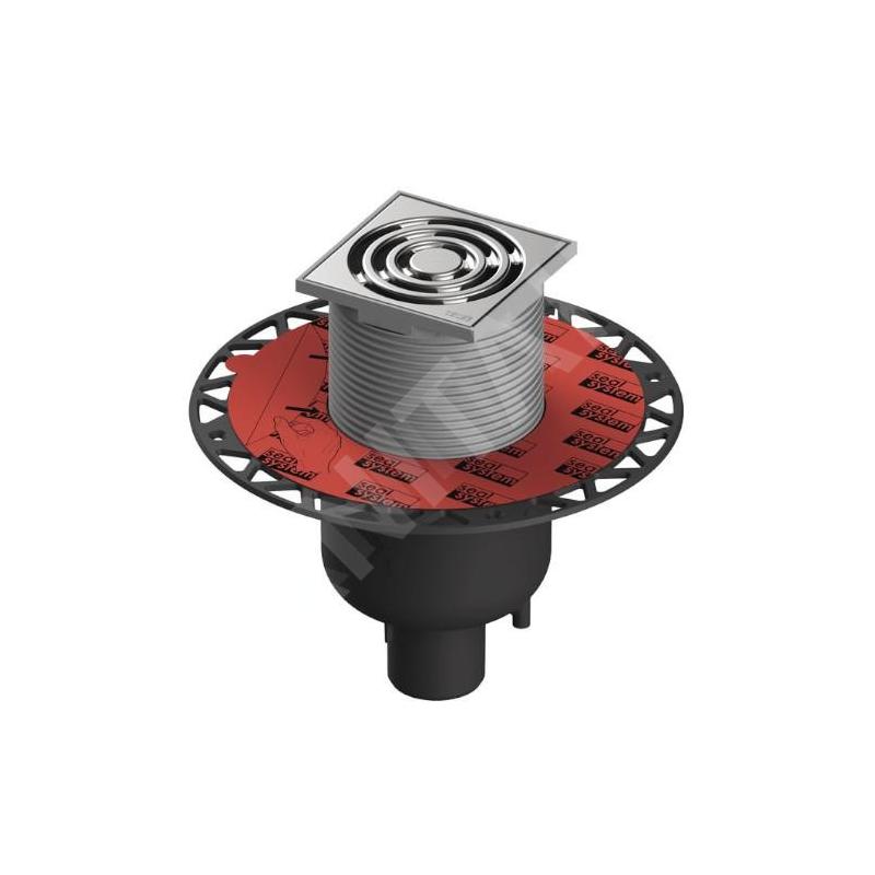 Tece Douchegoten - Siphon de sol droit 100x100 mm, acier inoxydable/plastique 3601300 Tece Douchegoten - Siphon de sol droit 100x100 mm, acier inoxydable/plastique 3601300