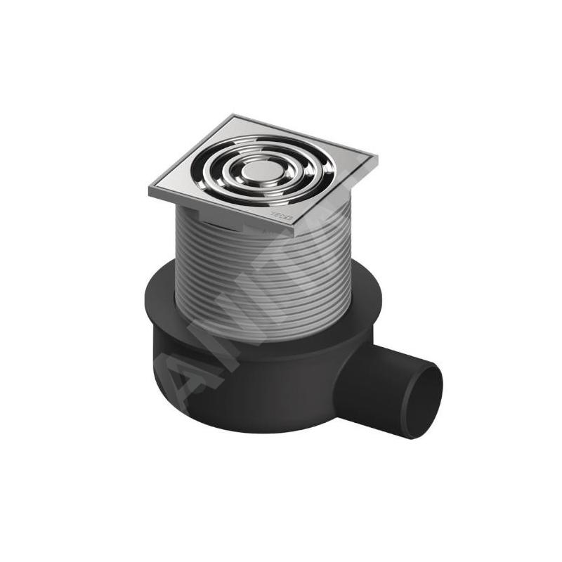 Tece Douchegoten - Siphon du sol latéral, abaissé, 100x100 mm, acier inoxydable/plastique 3601050 Tece Douchegoten - Siphon du sol latéral, abaissé, 100x100 mm, acier inoxydable/plastique 3601050