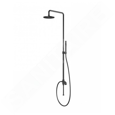 Steinberg 100 - Set de douche sans robinetterie, diamètre 200mm, noir mat 100 2770 S