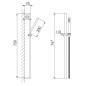 Steinberg 135 - Set de pommeau de douche, barre et flexible, rose gold 135 1600 RG