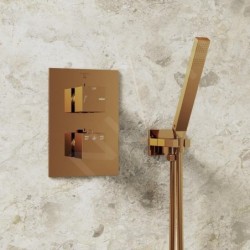 Steinberg 135 - Set de pommeau de douche, support et flexible, rose gold 135 1670 RG