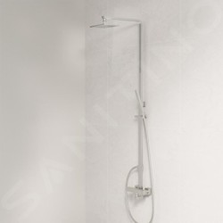 Steinberg 160 - Set de douche avec thermostat, 145x220mm, nickel brossé 160 2721 BN
