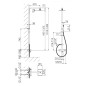 Steinberg 160 - Set de douche avec thermostat, 145x220mm, rose gold 160 2721 RG Steinberg 160 - Set de douche avec thermostat, 145x220mm, rose gold 160 2721 RG