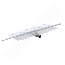 I-Drain AIO - Caniveau de douche avec étanchéité, longueur 115 mm, inox ID5A11501AIO1