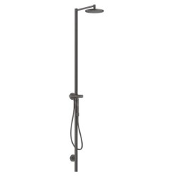 Axor Starck - Set de douche avec robinetterie, diamètre 24 mm, 1 jet, chrome noir brossé 12670340