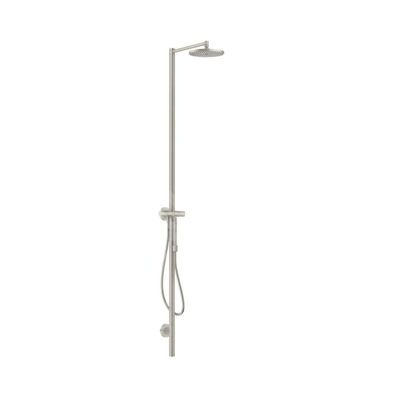 Axor Starck - Set de douche avec robinetterie, diamètre 24 mm, 1 jet, aspect inox 12670800