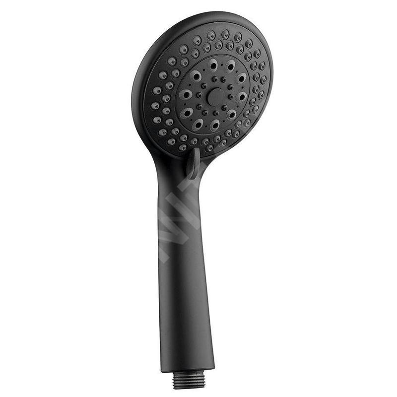 Aqualine Douches - Pomme de douche, 3 jets, noir mat SC106