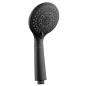 Aqualine Douches - Pomme de douche, 3 jets, noir mat SC106