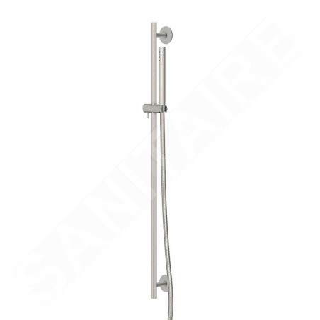 Steinberg 100 - Set de pommeau de douche, barre et flexible, nickel brossé 100 1601 BN