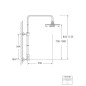 Steinberg 100 - Set de douche sans robinetterie, diamètre 200 mm, chrome 100 2780 Steinberg 100 - Set de douche sans robinetterie, diamètre 200 mm, chrome 100 2780