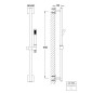 Steinberg 120 - Set de douchette à main, barre et flexible, chrome 120 1602